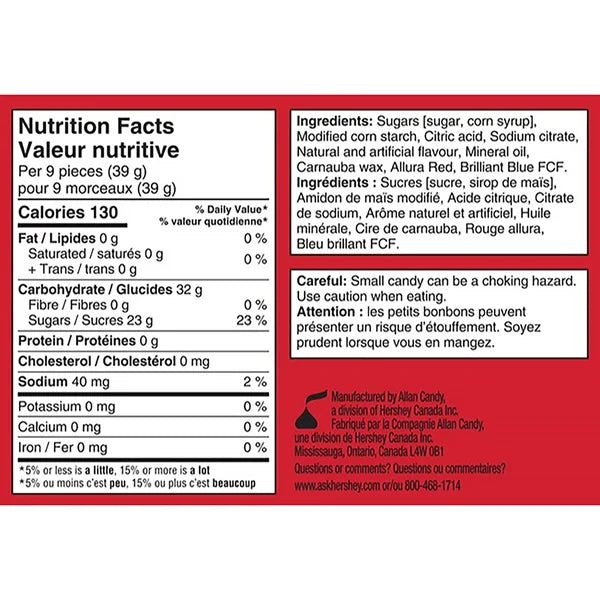 Gummies Strawberry King Size - 48 × 90 g - Twizzlers - Canadian Distribution - Ships Free Within Canada on Orders Above CAD $199